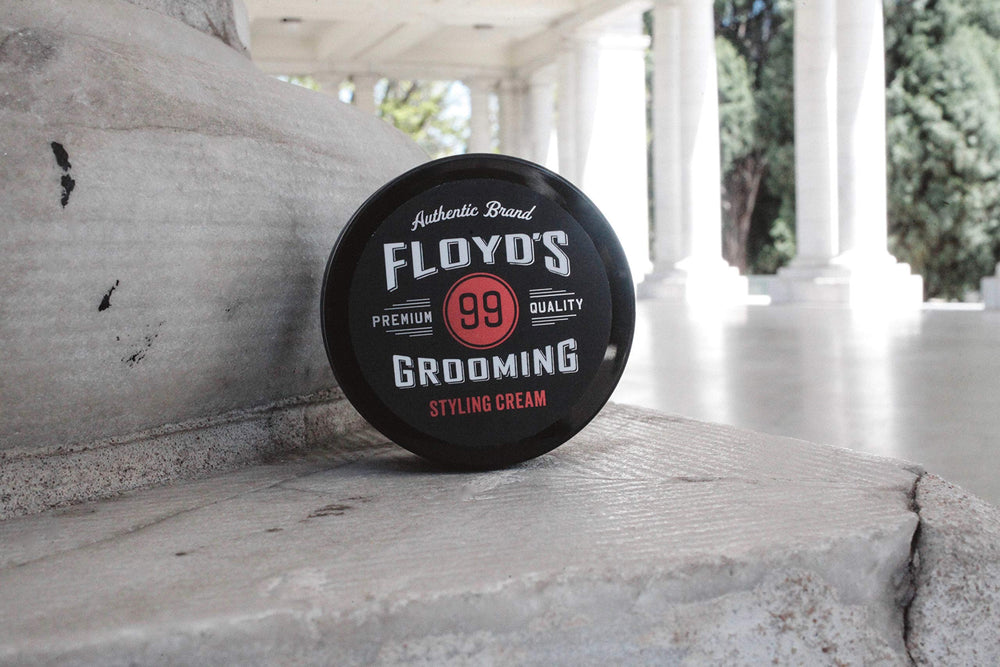 Floyd's 99 Styling Cream scent-black-walnut-cedar image highlights mild fragrance for everyday wear.
