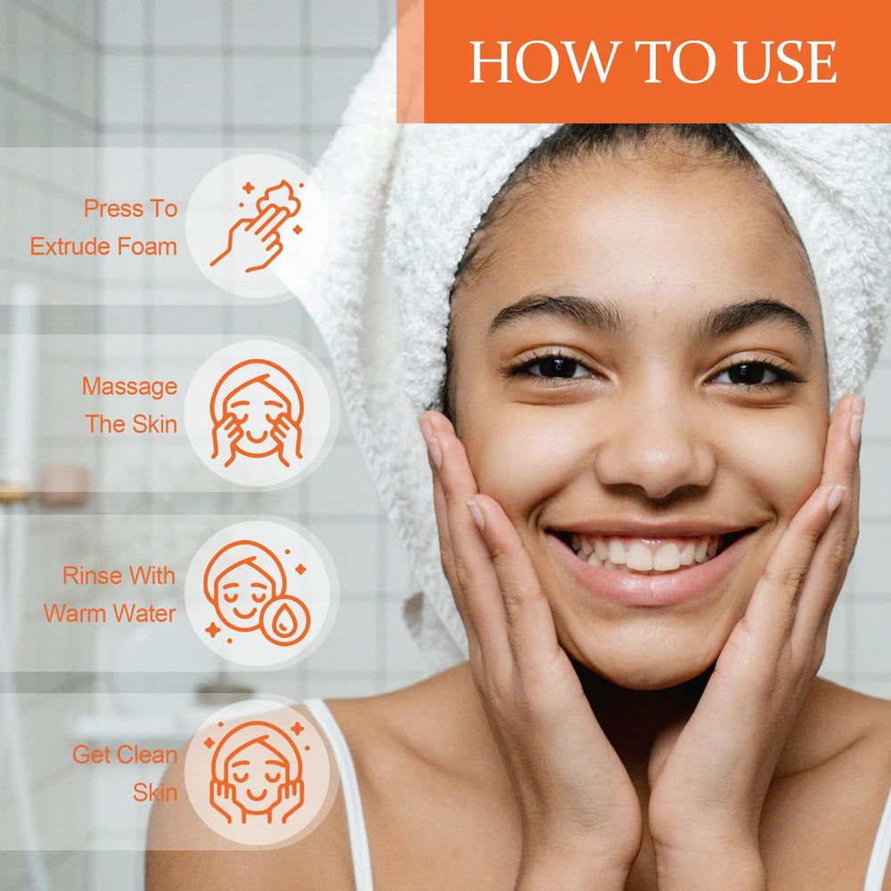 FluMisch cleanser used on body areas to promote even skin tone.