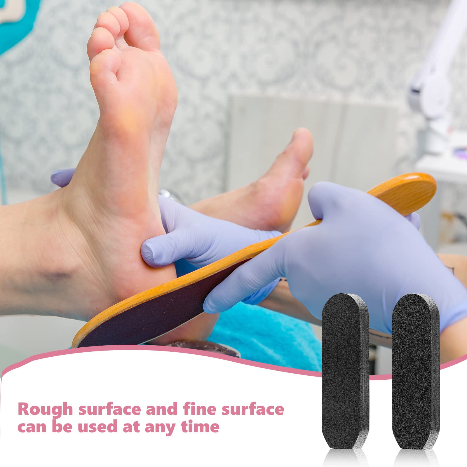 Flutesan removable glue pads allow quick refills during at-home pedicures.