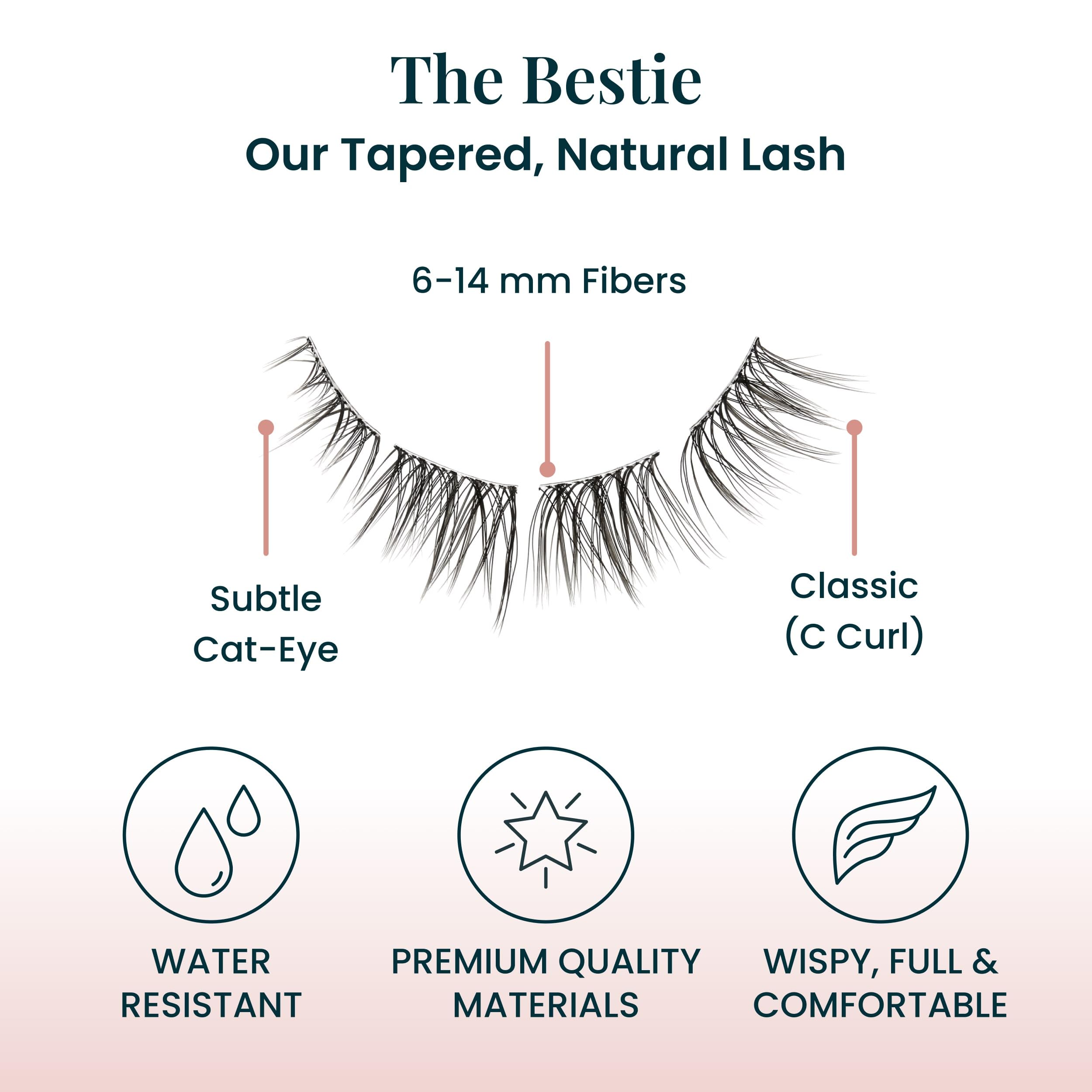 FlutterHabit Bestie Lashes lightweight materials provide comfortable wear.