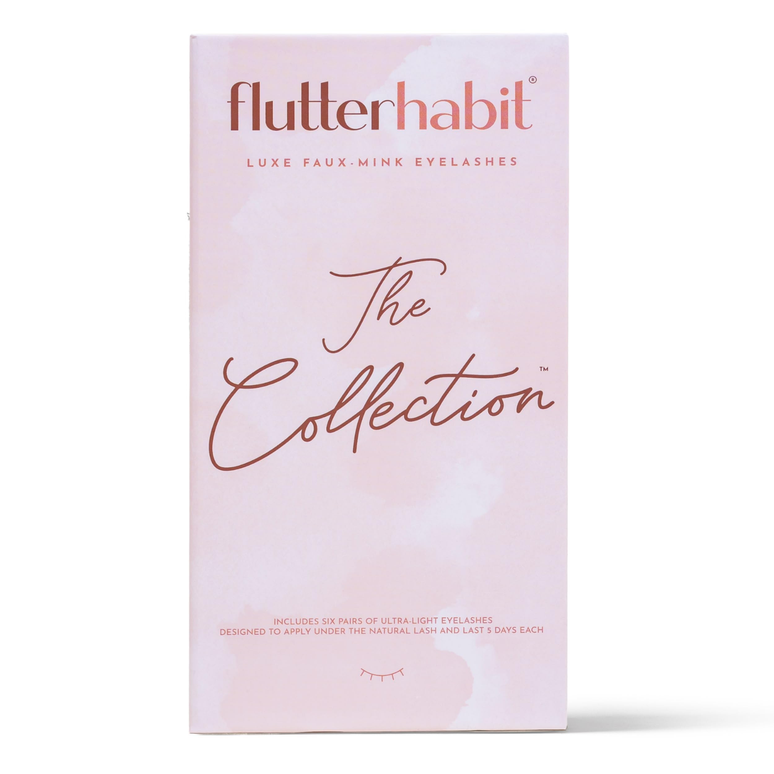 FlutterHabit classic box lash extensions: two sets for up to ten days of wear.