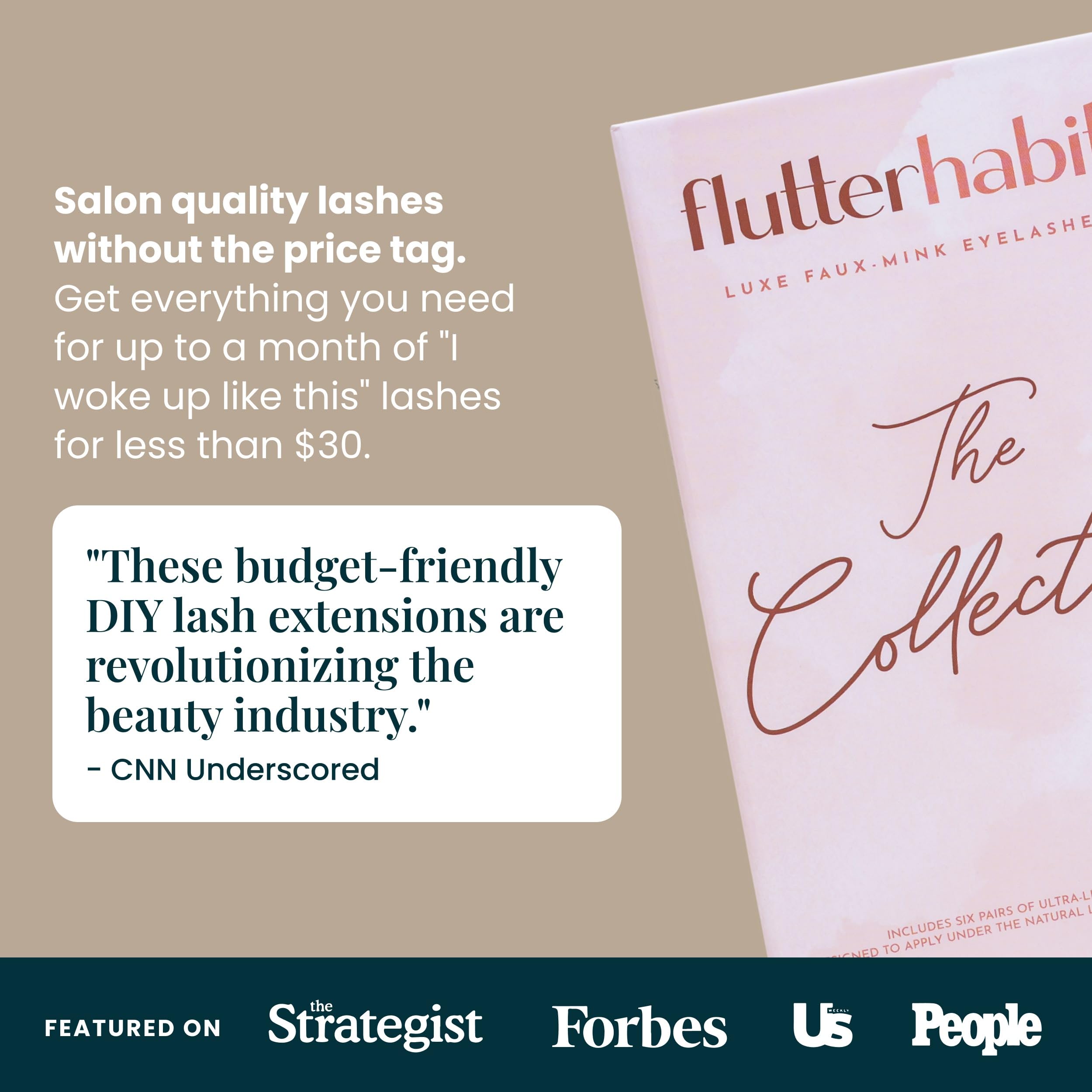 FlutterHabit lash extensions 10-day wear: full look maintained across days.