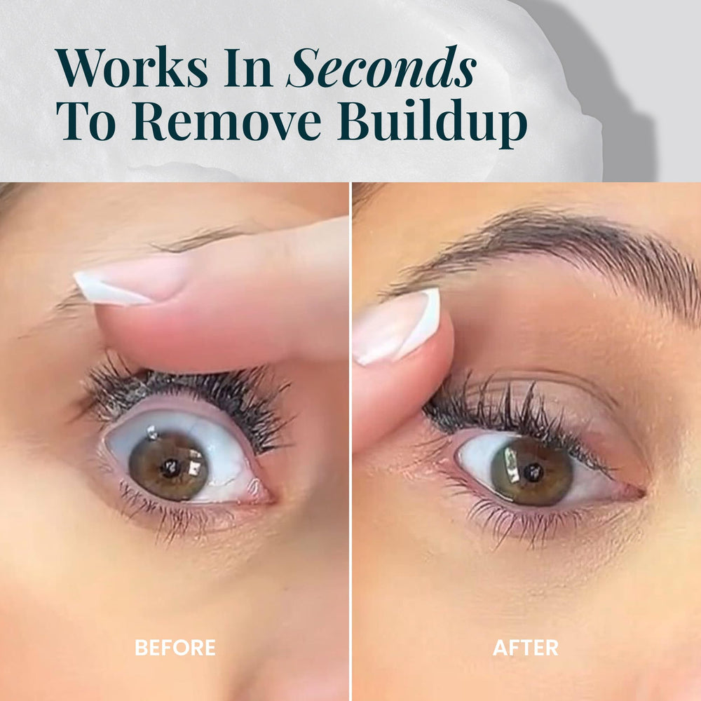 FlutterHabit Lash Shampoo rinse under water leaves lashes feeling fresh and hydrated.