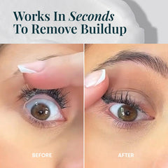 FlutterHabit Lash Shampoo rinse under water leaves lashes feeling fresh and hydrated.