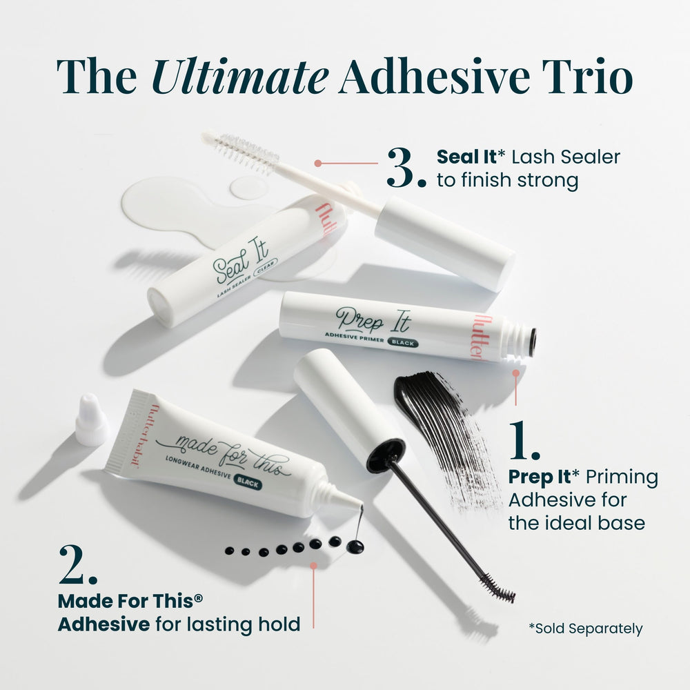 FlutterHabit Made for This adhesive all-day hold visual