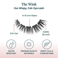 FlutterHabit The Wink Lashes base application demonstrates natural finish