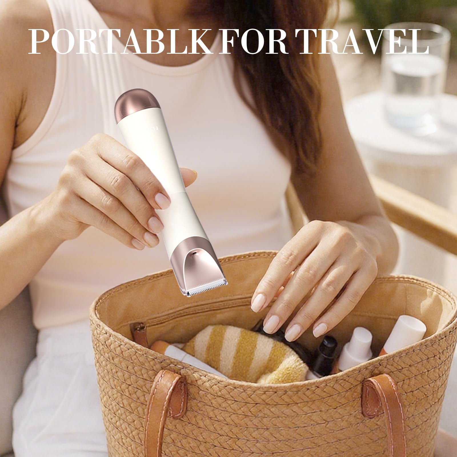 Flyant Bikini Trimmer precision blades glide smoothly over sensitive bikini areas.
