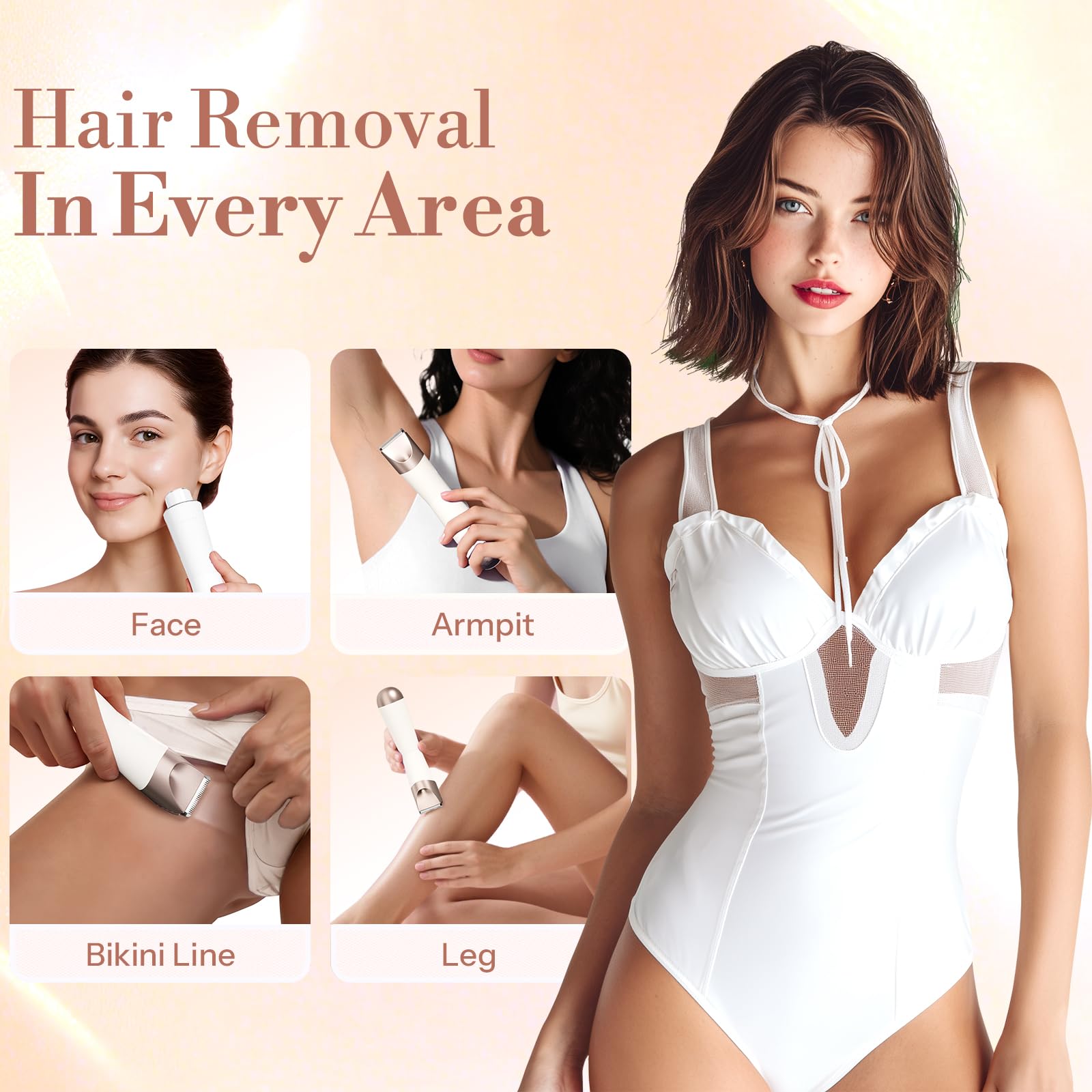 Flyant Bikini Trimmer waterproof IPX7 is suitable for wet or dry use with confidence.