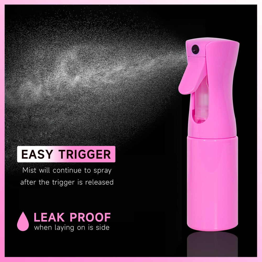 FlyLanyards 200ml spray bottle image suggests even mist for faster conditioning during blow-drying.