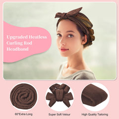 Flylipu overnight application closeup showing secure wrap for no-heat curls
