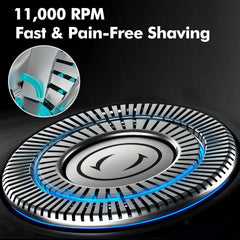 Flynth zero tug technology blade detail for gentle, smooth shave.