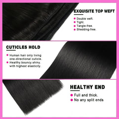 FMIDKOU 12A Brazilian hair bundles 22-inch laid flat to show length and fullness