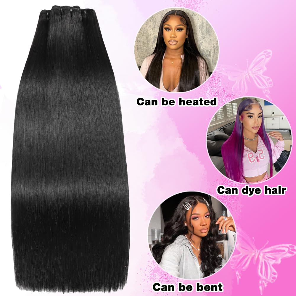 FMIDKOU bundles ready for quick weave with a straight finish