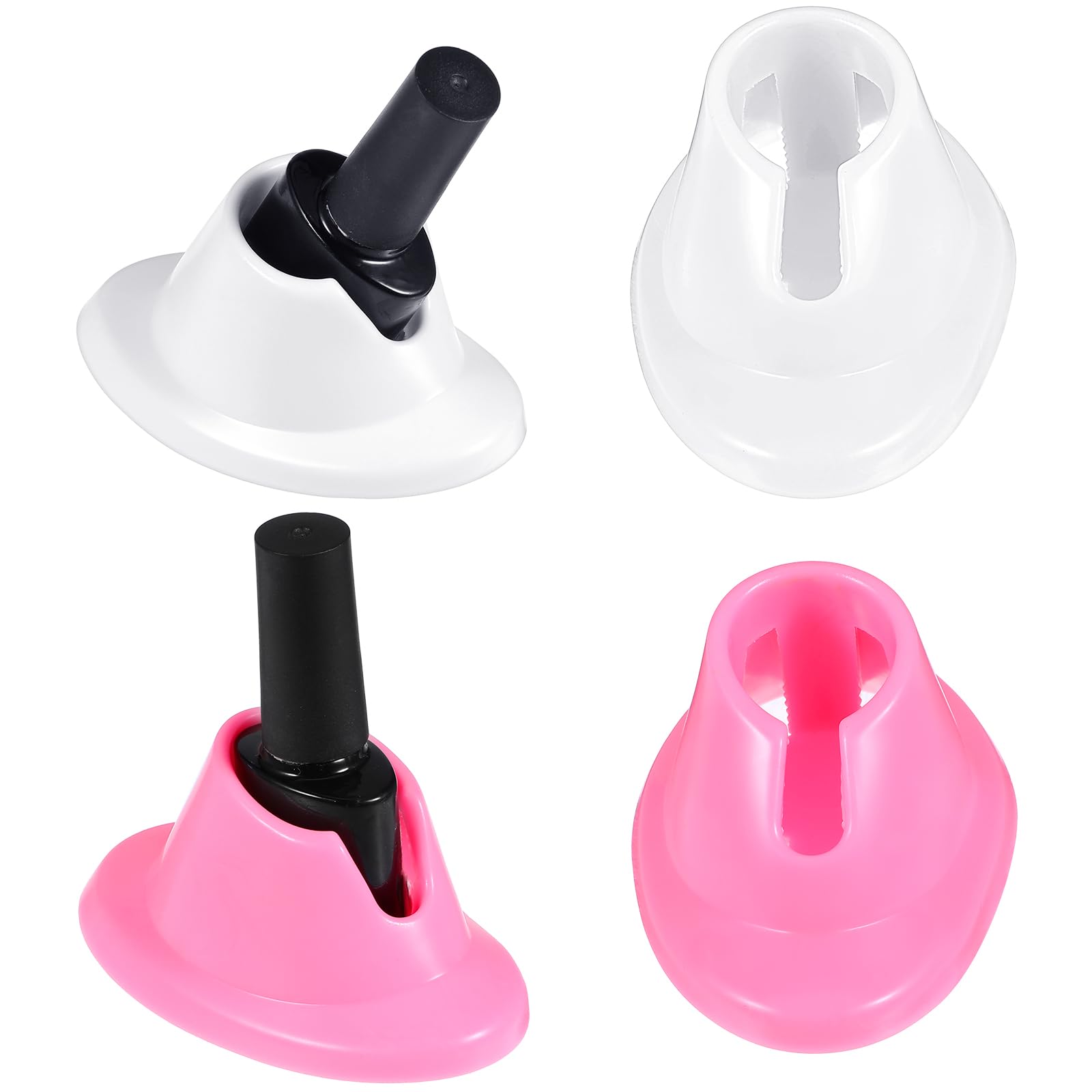 FNANJWQ soporte esmalte silicona dos piezas para organización de esmaltes