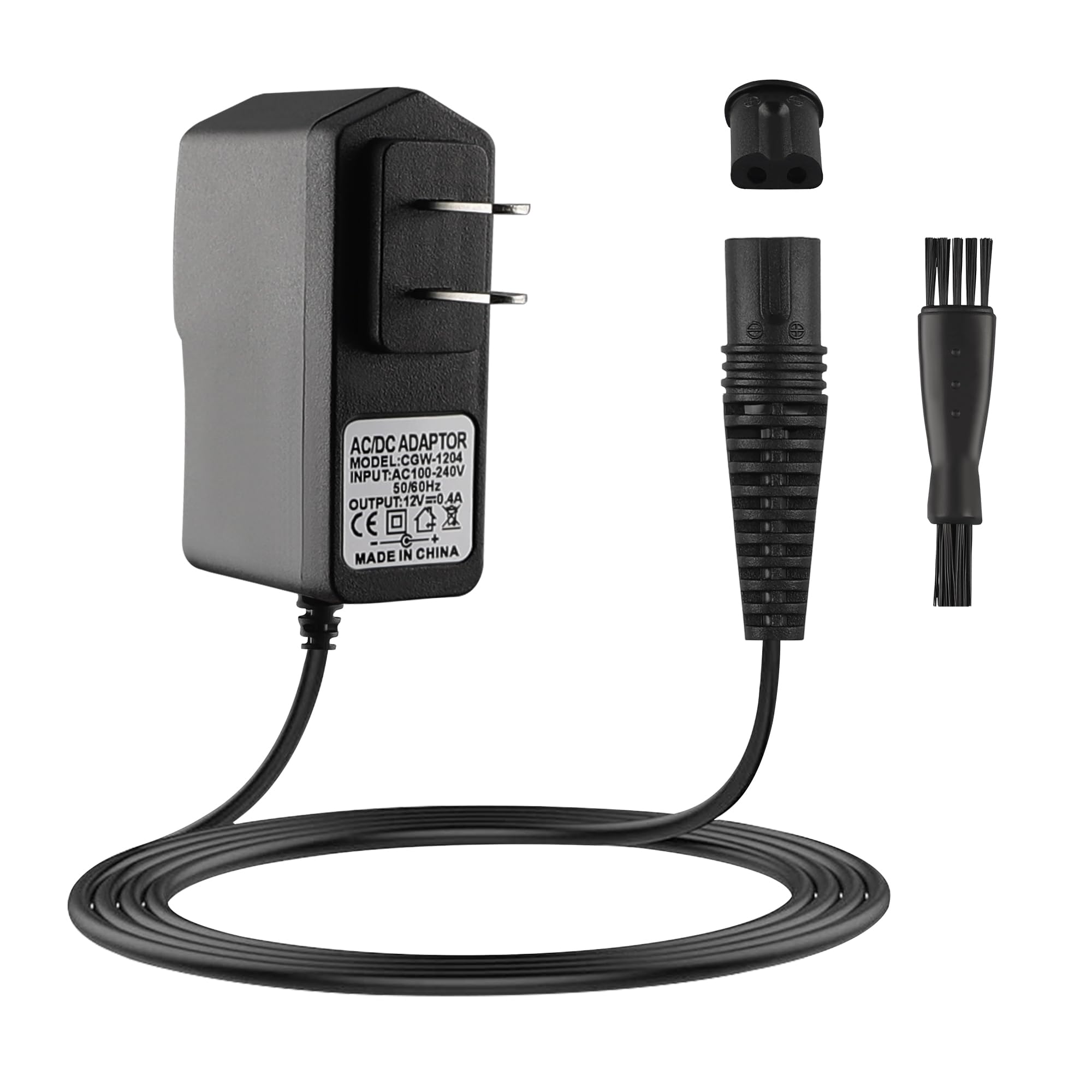 FNKTQL 12V charger for Braun Series 9-8-7-6-5 with 5ft cable for flexible charging