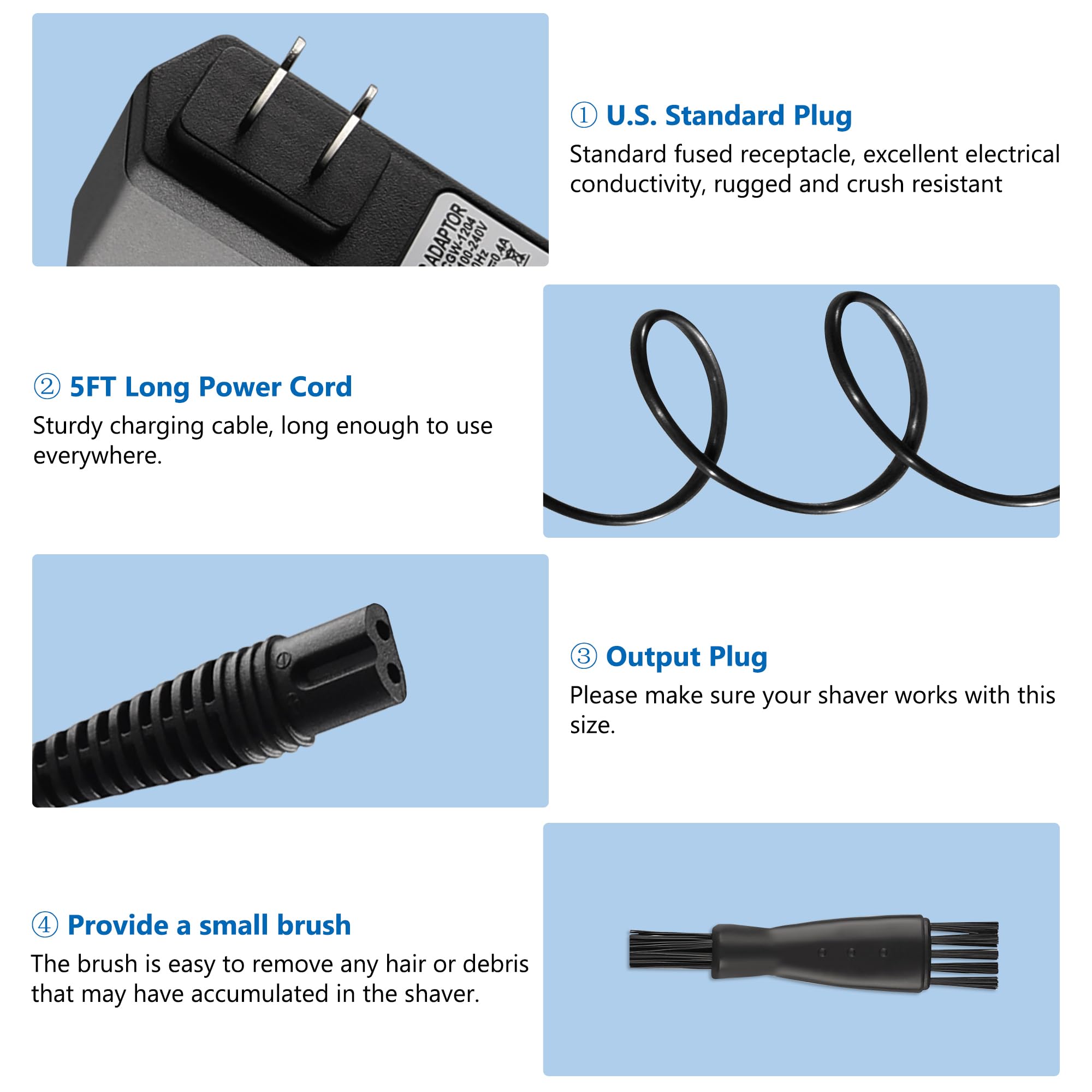 FNKTQL reliable connector for Braun shaver charging