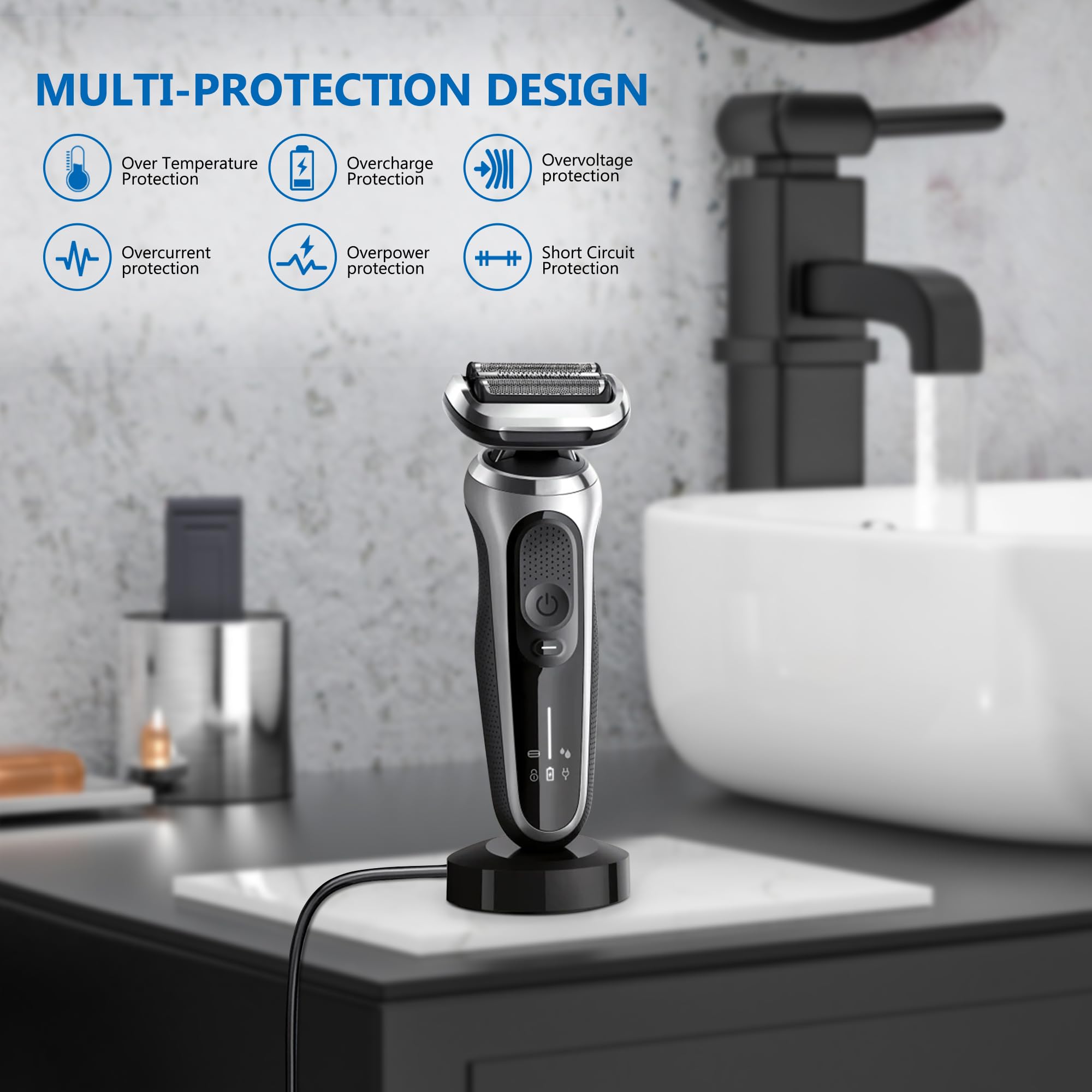 FNKTQL broad compatibility covers Braun Series 1 through 9 and XT5