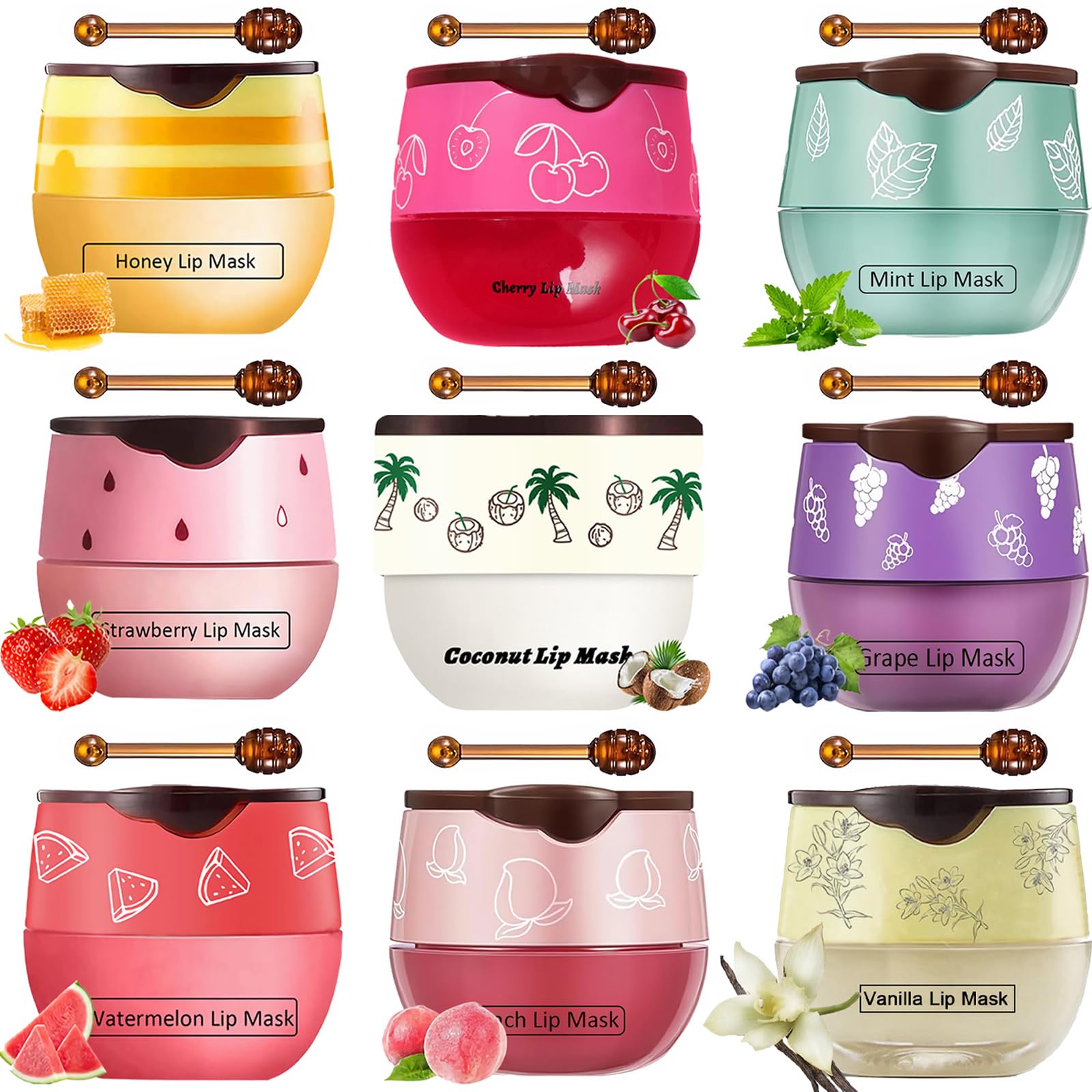 FNOLECY Bee Lip Balm honey-pot jar closeup showing glossy hydration.