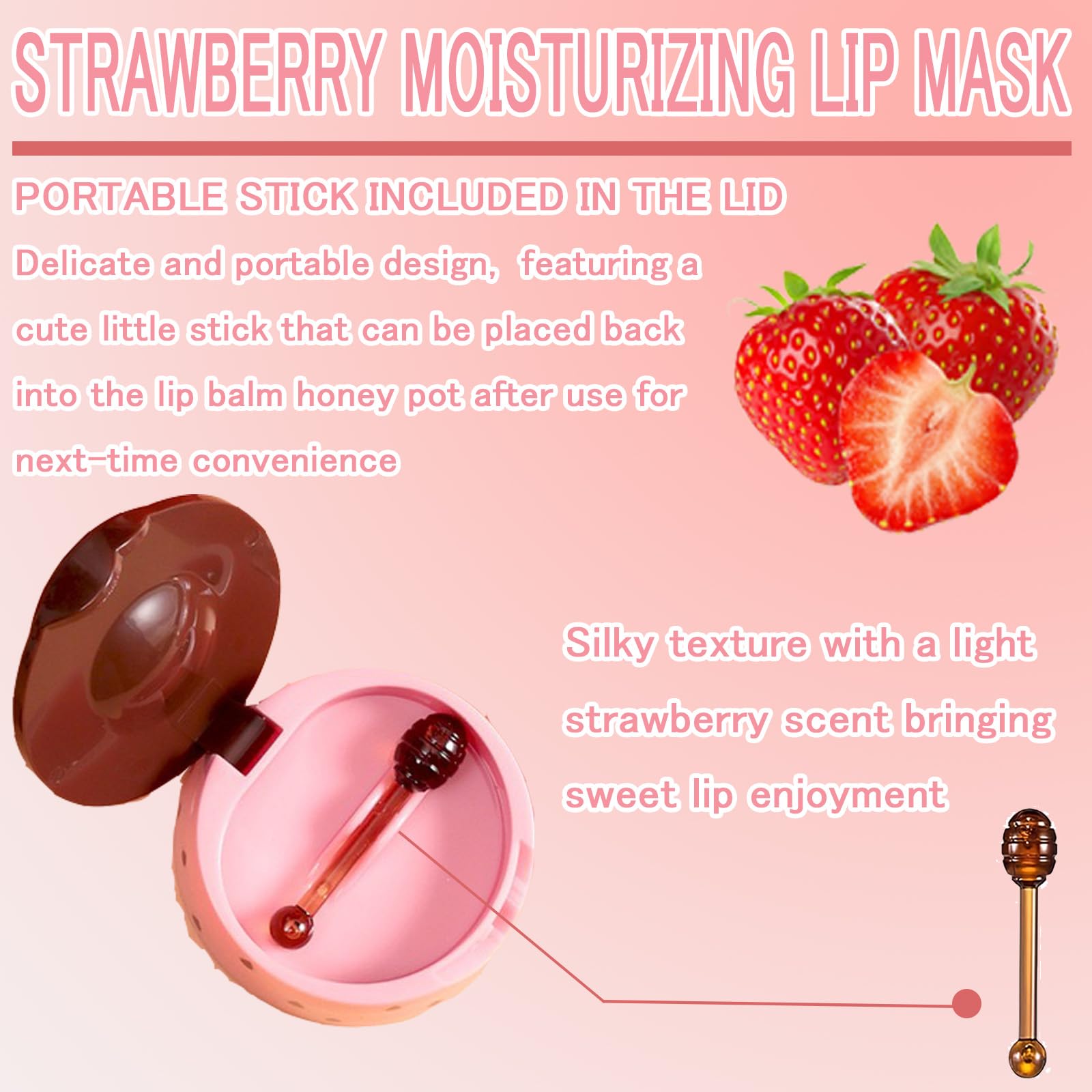 FNOLECY Bee Lip Balm texture glides on smoothly for comfortable lips.
