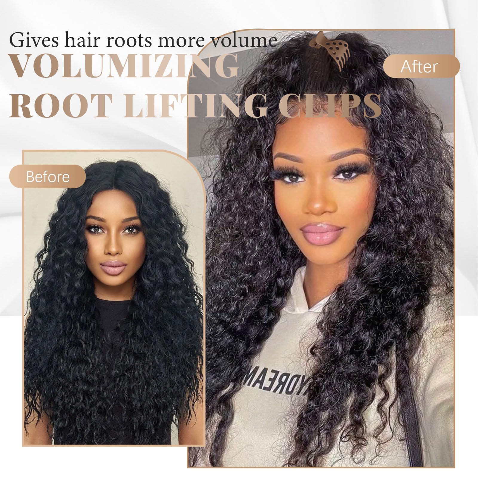 Foaryoer root lifting clip one-handed-use speeds up styling in minutes