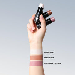 FOCALLURE contour-stick close-up highlights precise contouring for natural finish.