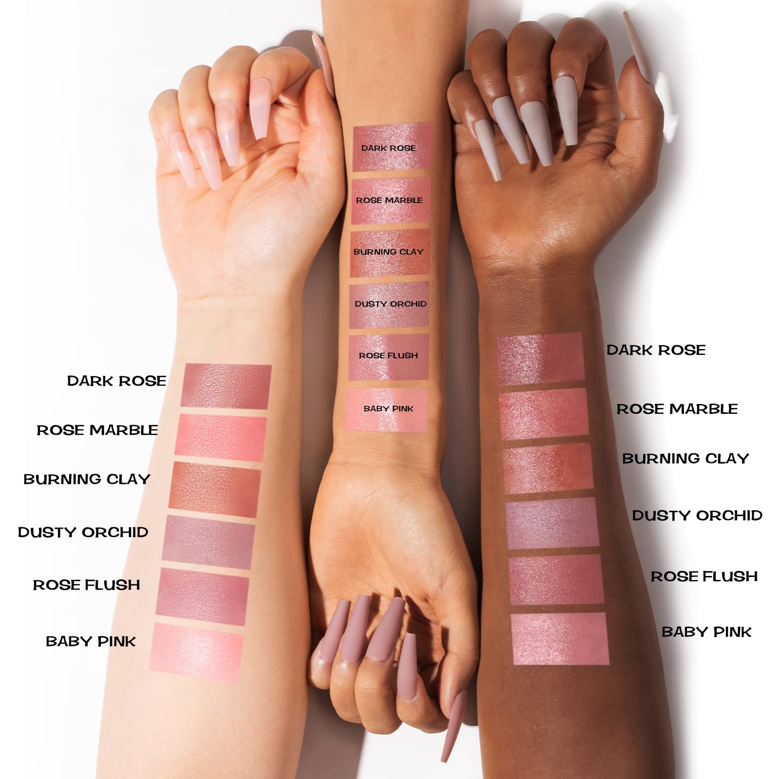 FOCALLURE Cream Blush Burning Clay packaging closeup highlights travel-friendly design.
