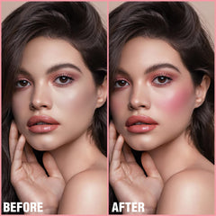 FOCALLURE Cream Blush matte and dewy finish demonstrates versatile texture.