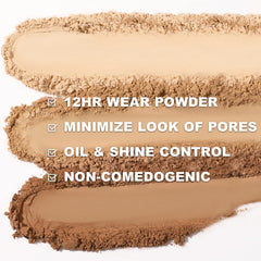 FOCALLURE Flawless Pressed Powder lightweight-formula provides breathable wear.