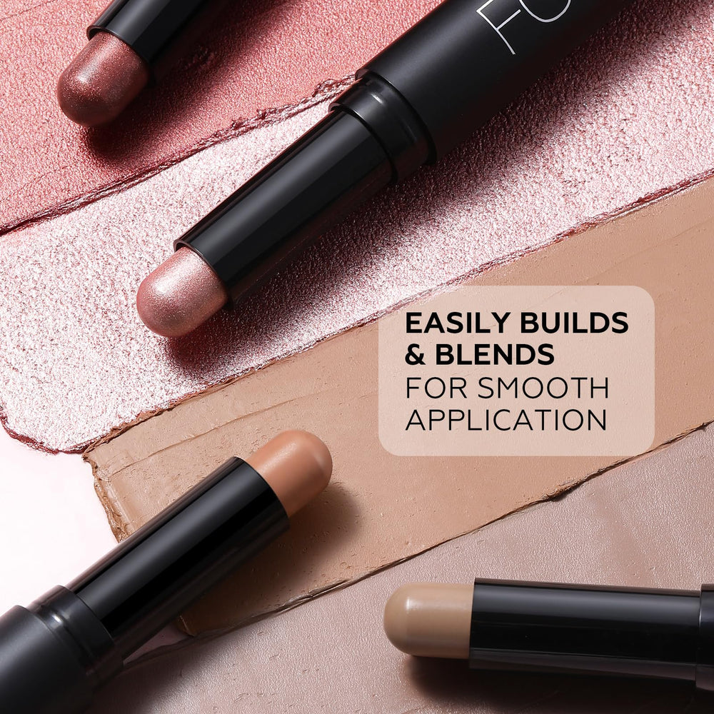 FOCALLURE soft creamy texture glides on for easy sculpting and shading.