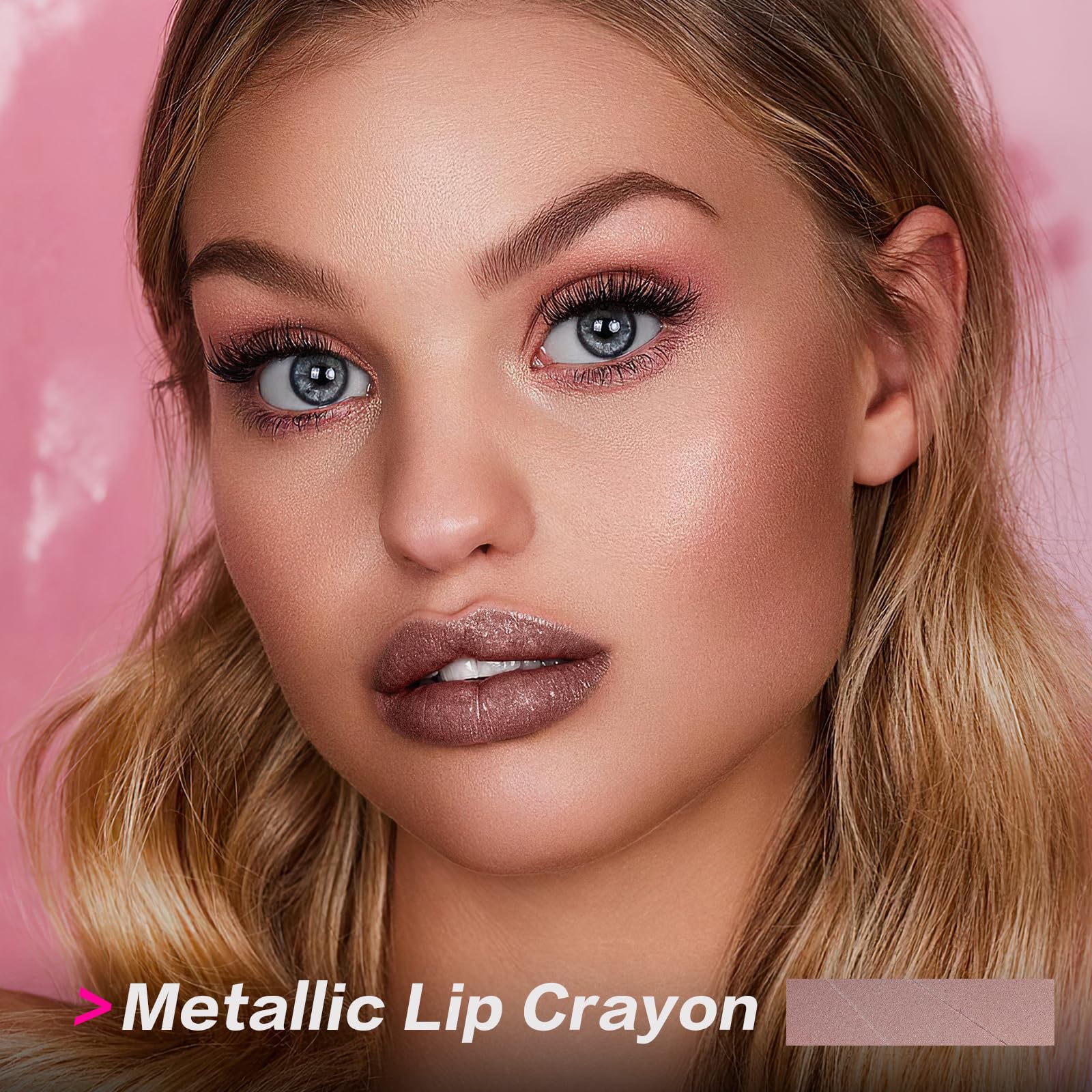 FOCALLURE Ultra Chic Lipstick closeup reveals rich pigment across skin tones.