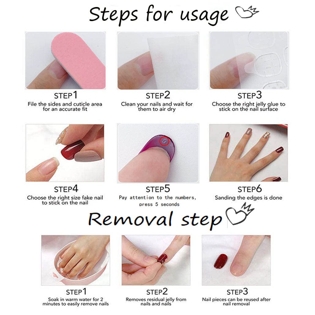 Foccna nails easy 5-minute DIY application for a salon-like look at home.