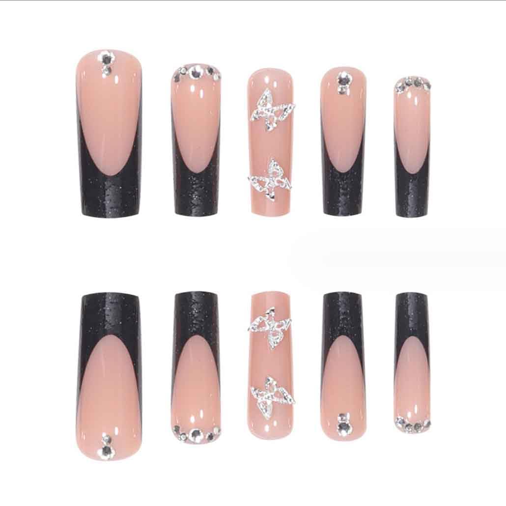 Foccna press-on nails kit with nail file and glue for a quick DIY manicure.