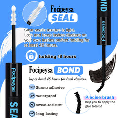 Focipeysa 100p lash-extension-kit-box opened for trial at home.