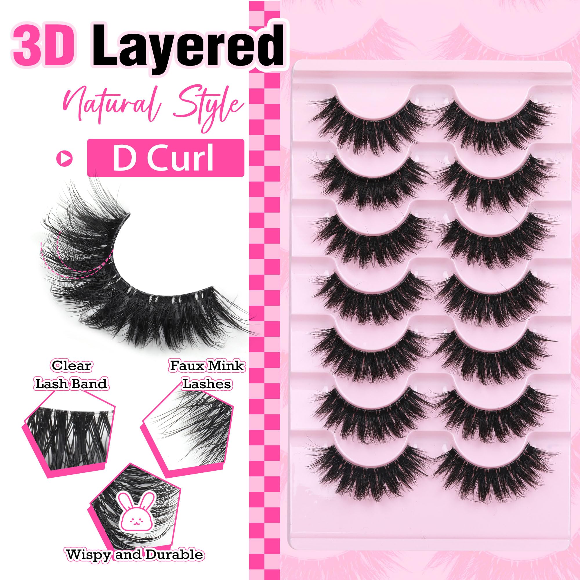 Focipeysa 8D wispy lashes closeup highlights natural volume for easy everyday glam.