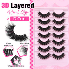 Focipeysa 8D wispy lashes closeup highlights natural volume for easy everyday glam.