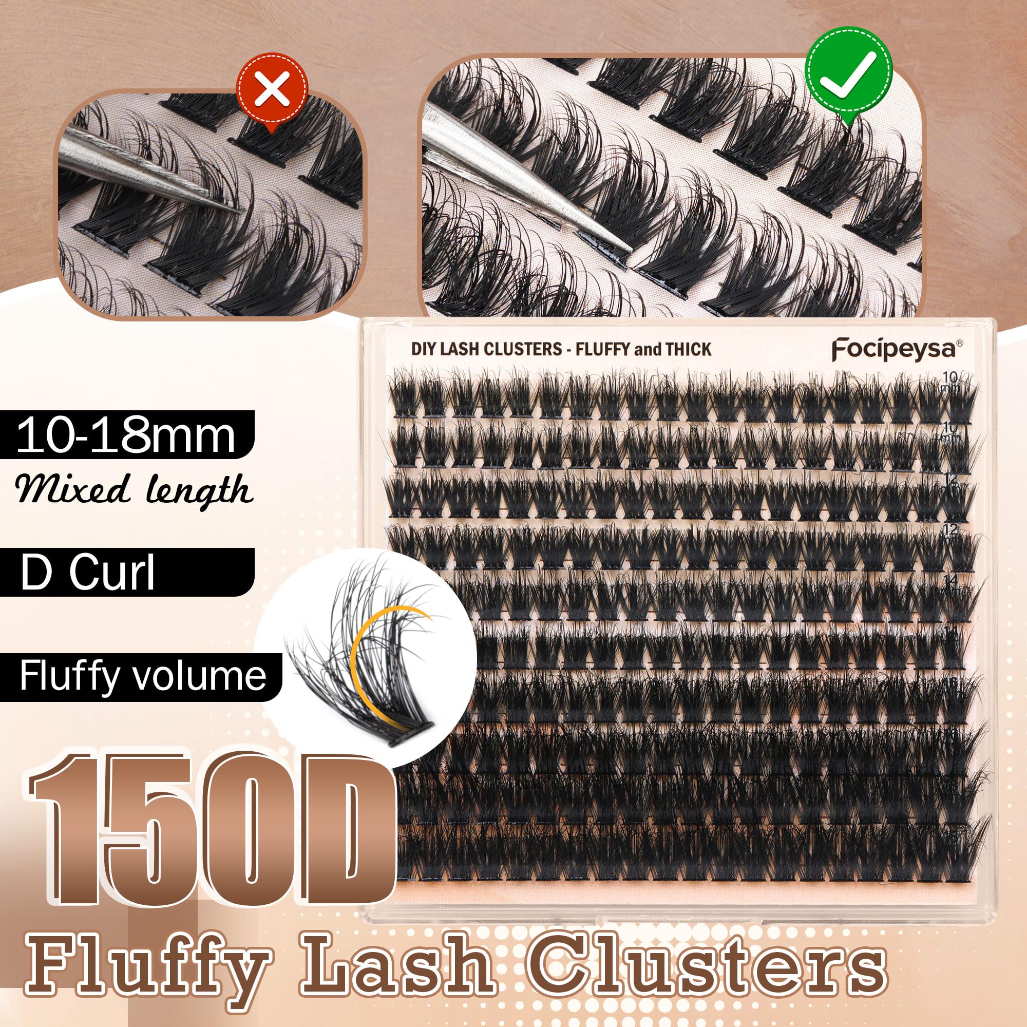Focipeysa at-home lash extensions kit for easy DIY practice.