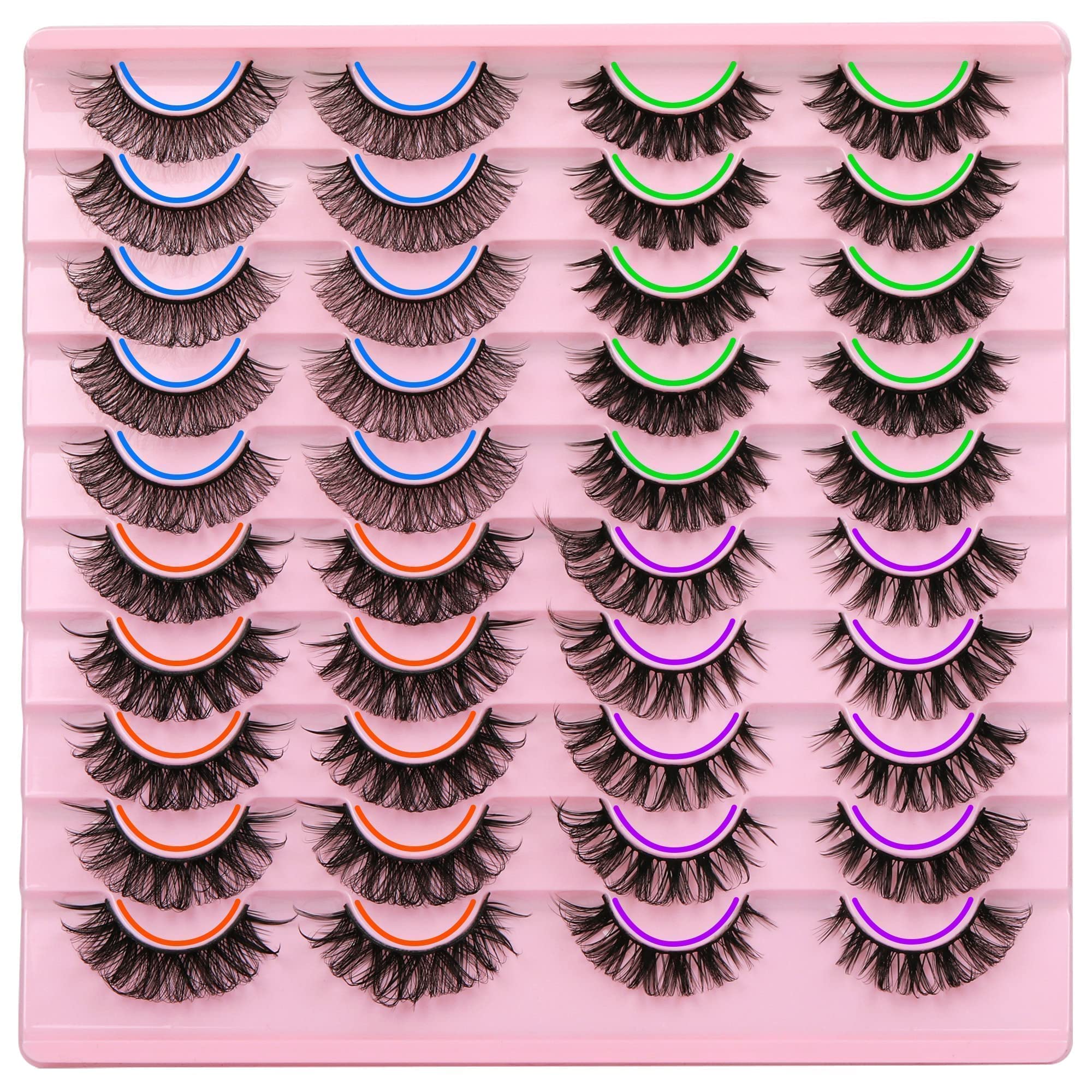 Focipeysa handmade lashes premium synthetic fibers delivering lightweight feathered effect