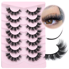 Focipeysa Mink Lashes natural look flat lashes for everyday definition.