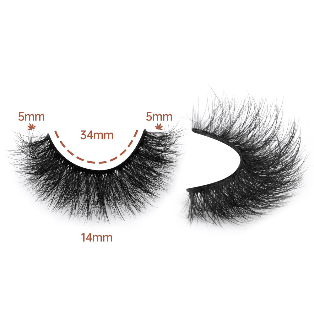 Focipeysa natural wispy 14mm lashes blend for natural look
