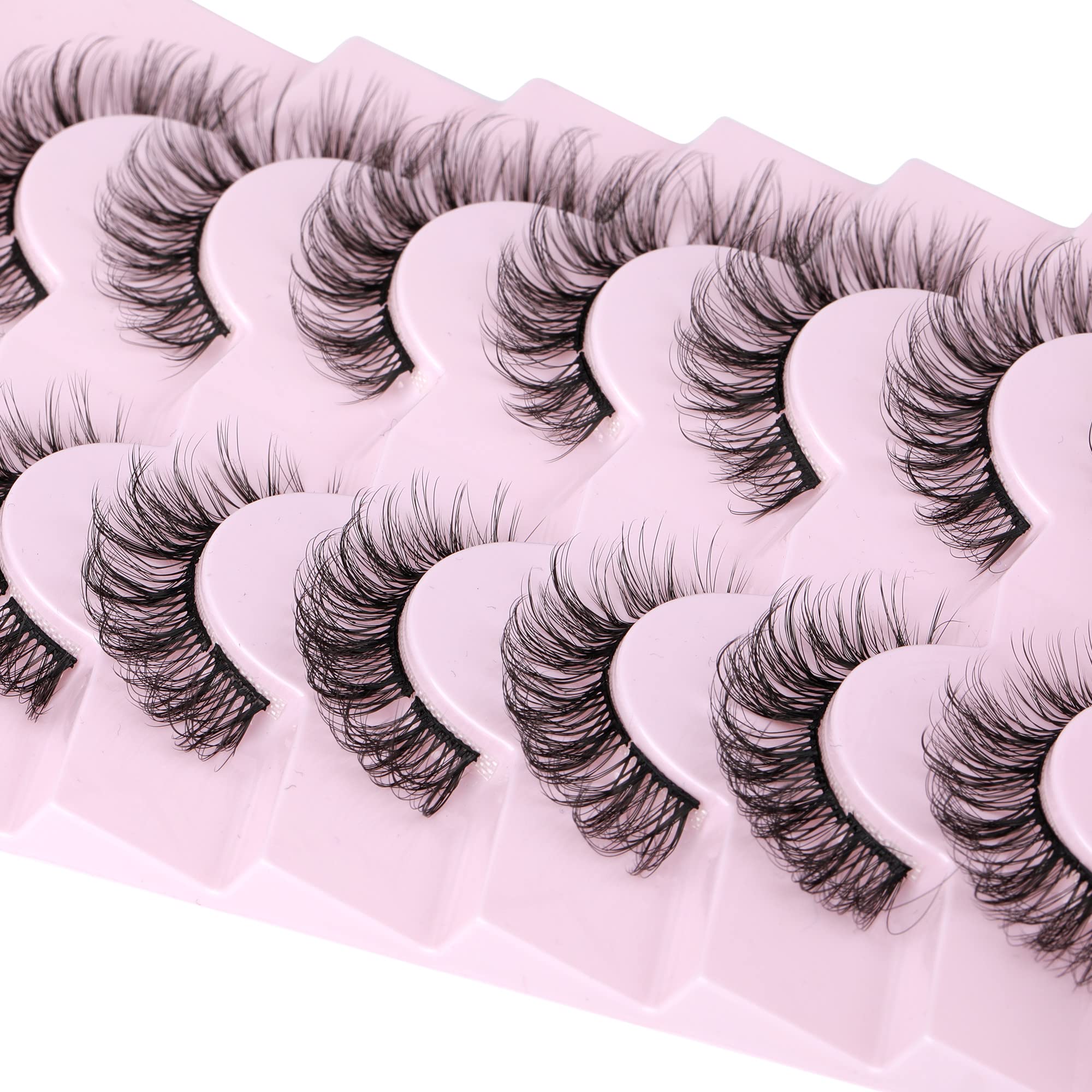 Focipeysa premium matte black lash blends with natural eye color.