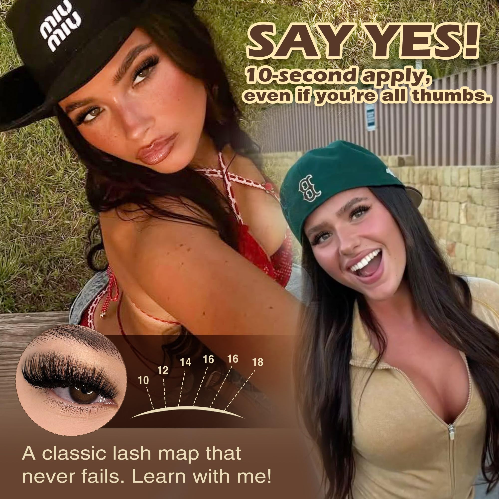 Focipeysa 10-18mm D-curl clusters offer customizable lash effects