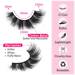 Focipeysa vegan cotton lash band ensures light, comfortable wear.