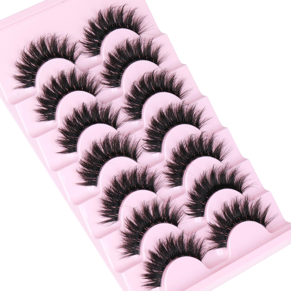 Focipeysa vegan hypoallergenic lashes closeup emphasizes cruelty-free and gentle wear.