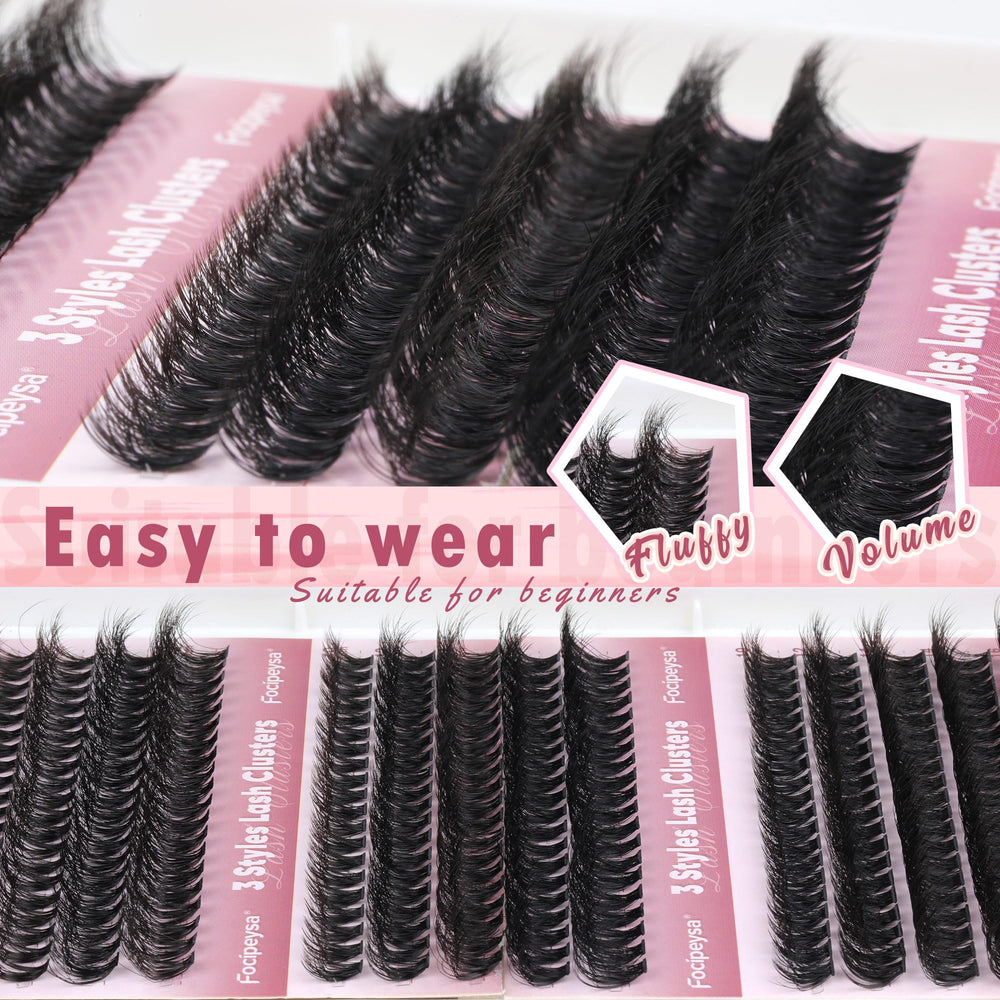Focipeysa waterproof lash bond and seal help secure clusters for long-lasting wear.