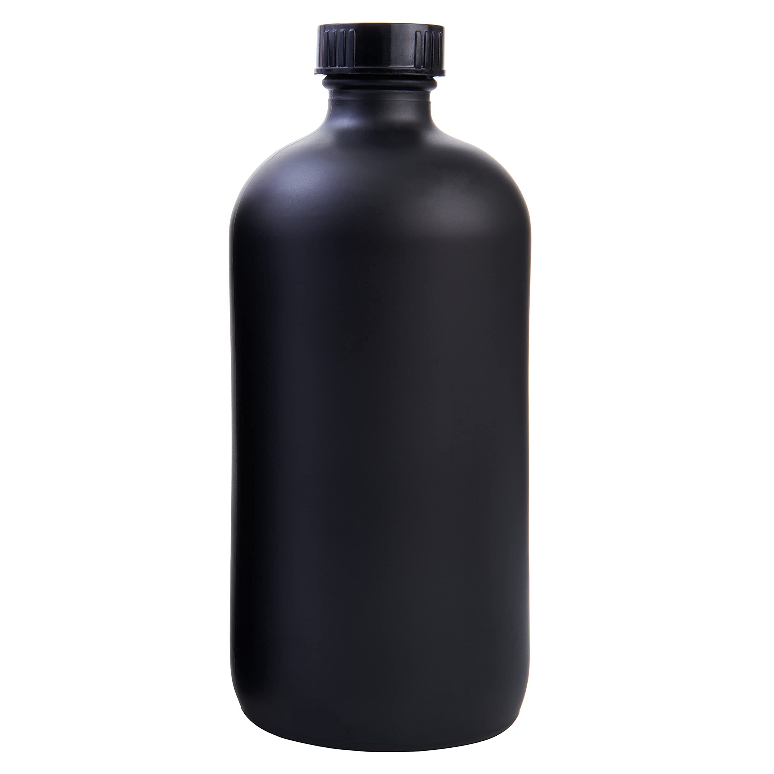 Focus Nutrition Boston round bottles 28/400 neck finish detail showing compatibility and closure