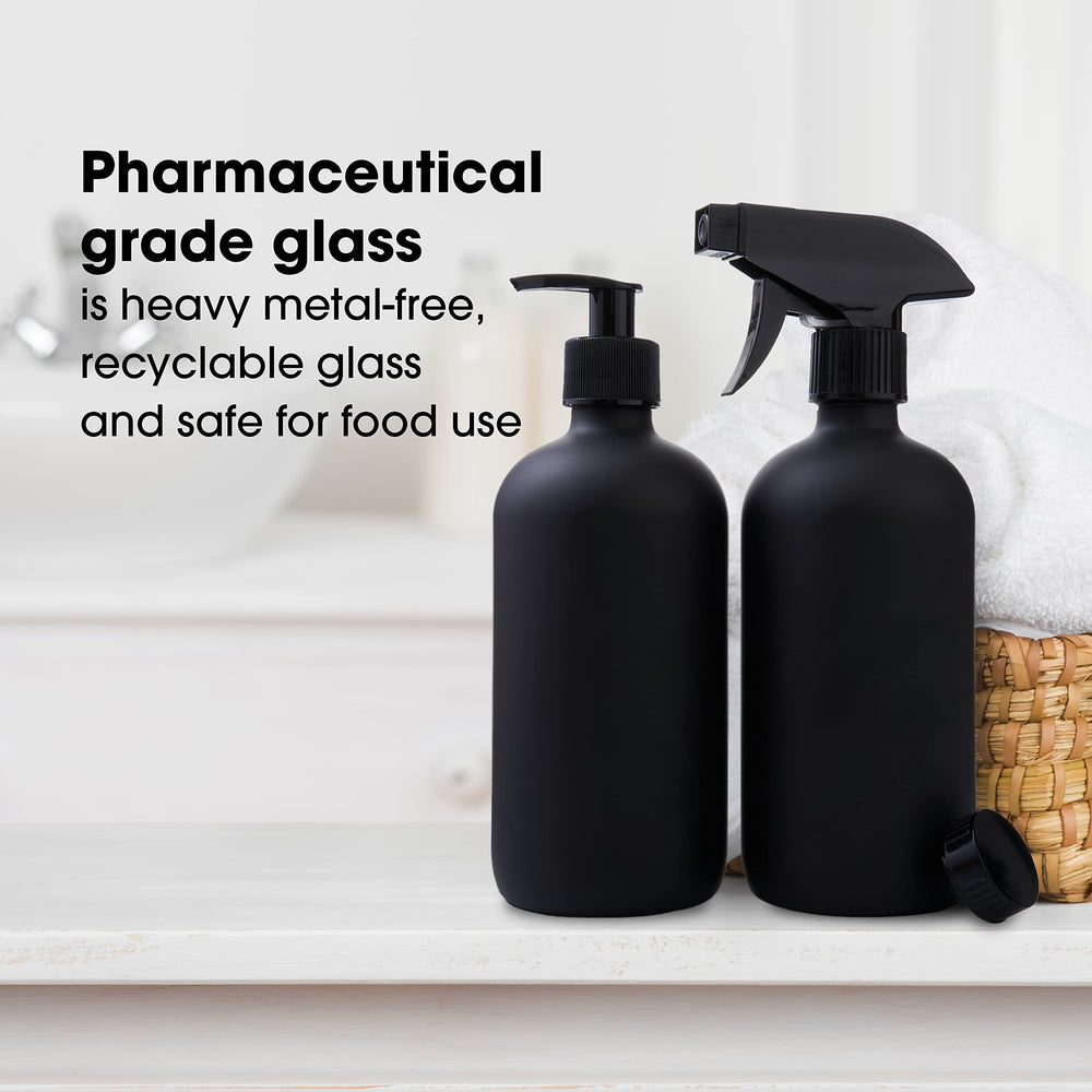 Focus Nutrition Boston round bottles adjustable spray mist for versatile cleaning and spraying