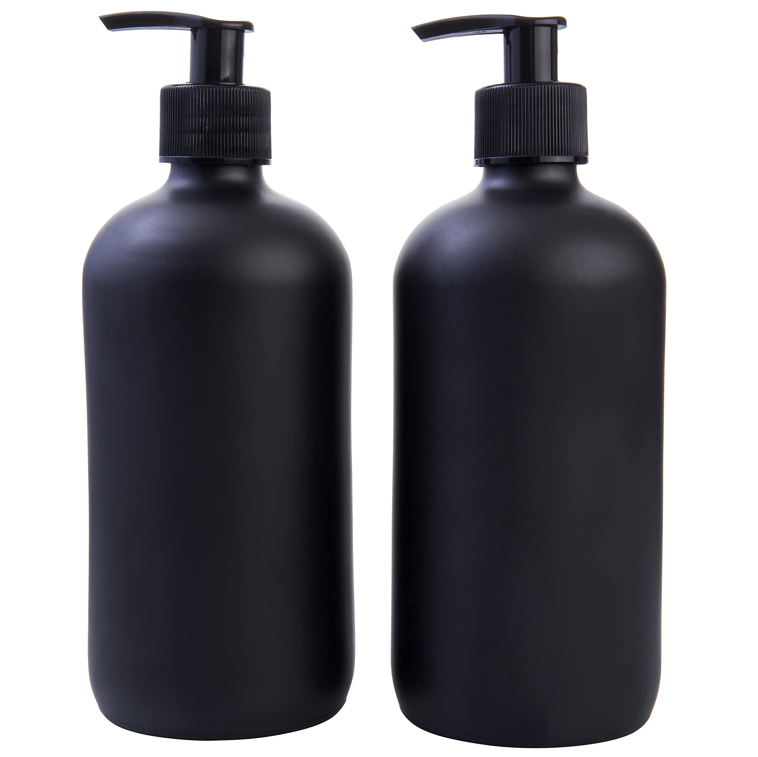 Focus Nutrition Boston round bottles soap pump installed for easy hand care on the go
