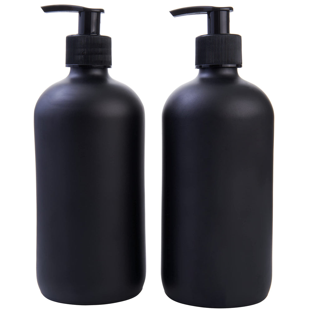 Focus Nutrition Boston round bottles soap pump installed for easy hand care on the go