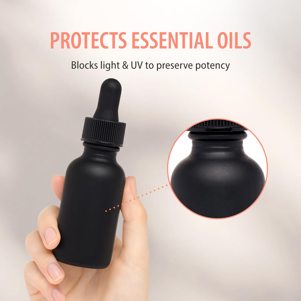Focus Nutrition travel-friendly 1oz dropper bottles offer leak-proof portability for home blends.