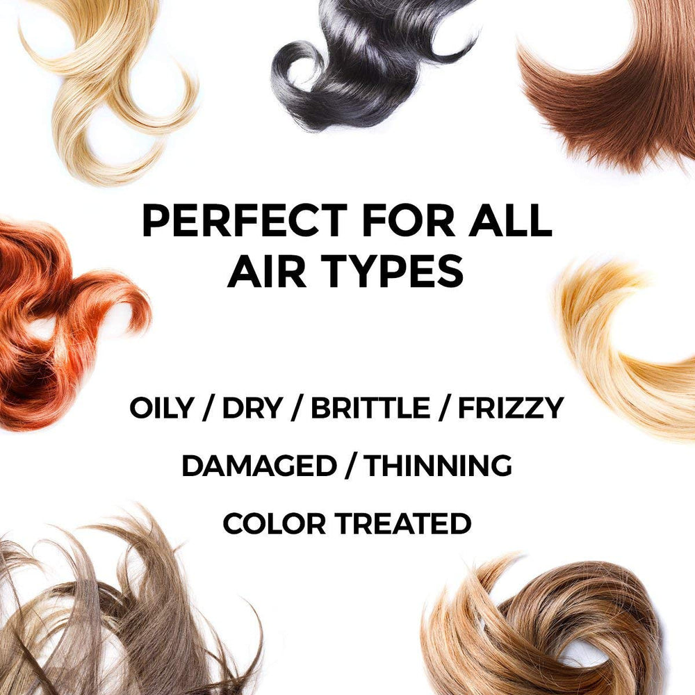 Focus Perfect Hair Coconut Oil Serum on dry hair showing shine potential.
